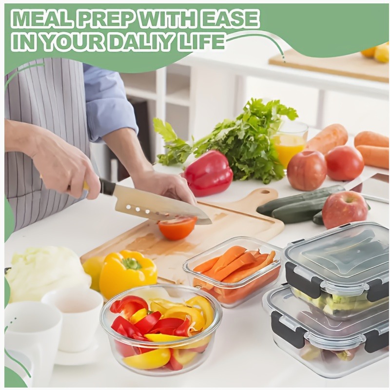 Food Storage Without Pantry - 24-Piece Glass Food Storage Set –