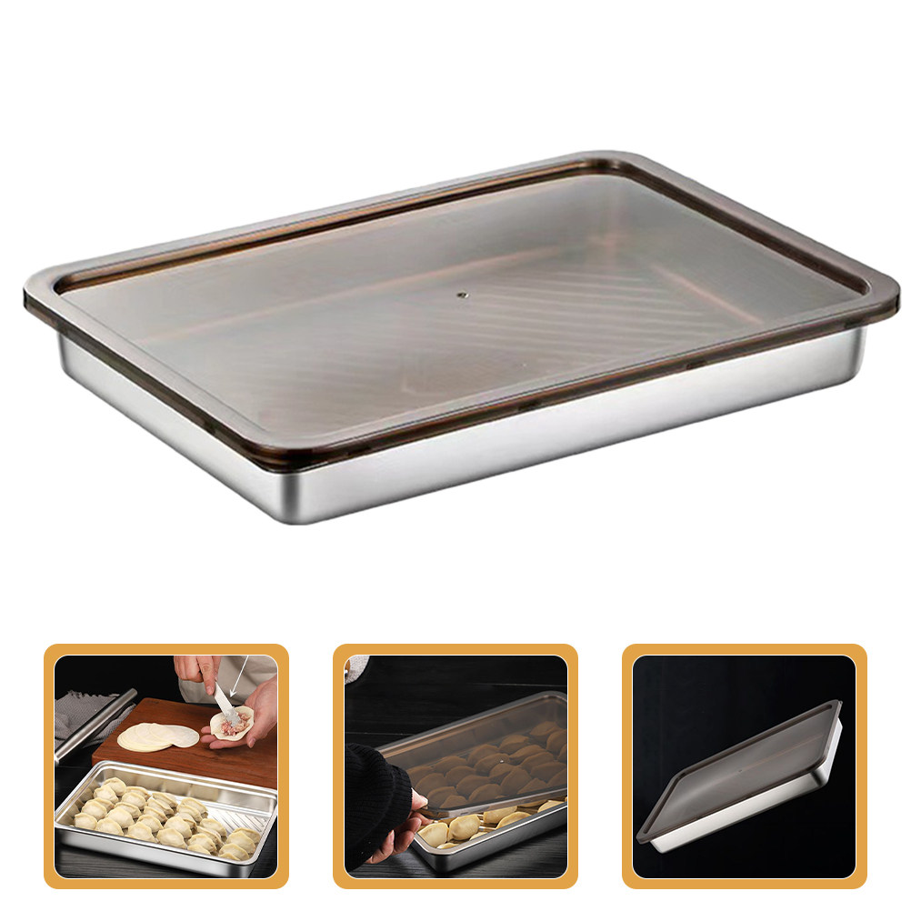 Food Storage Plastic Boxes - Dumpling Food Container Stainless Steel PP