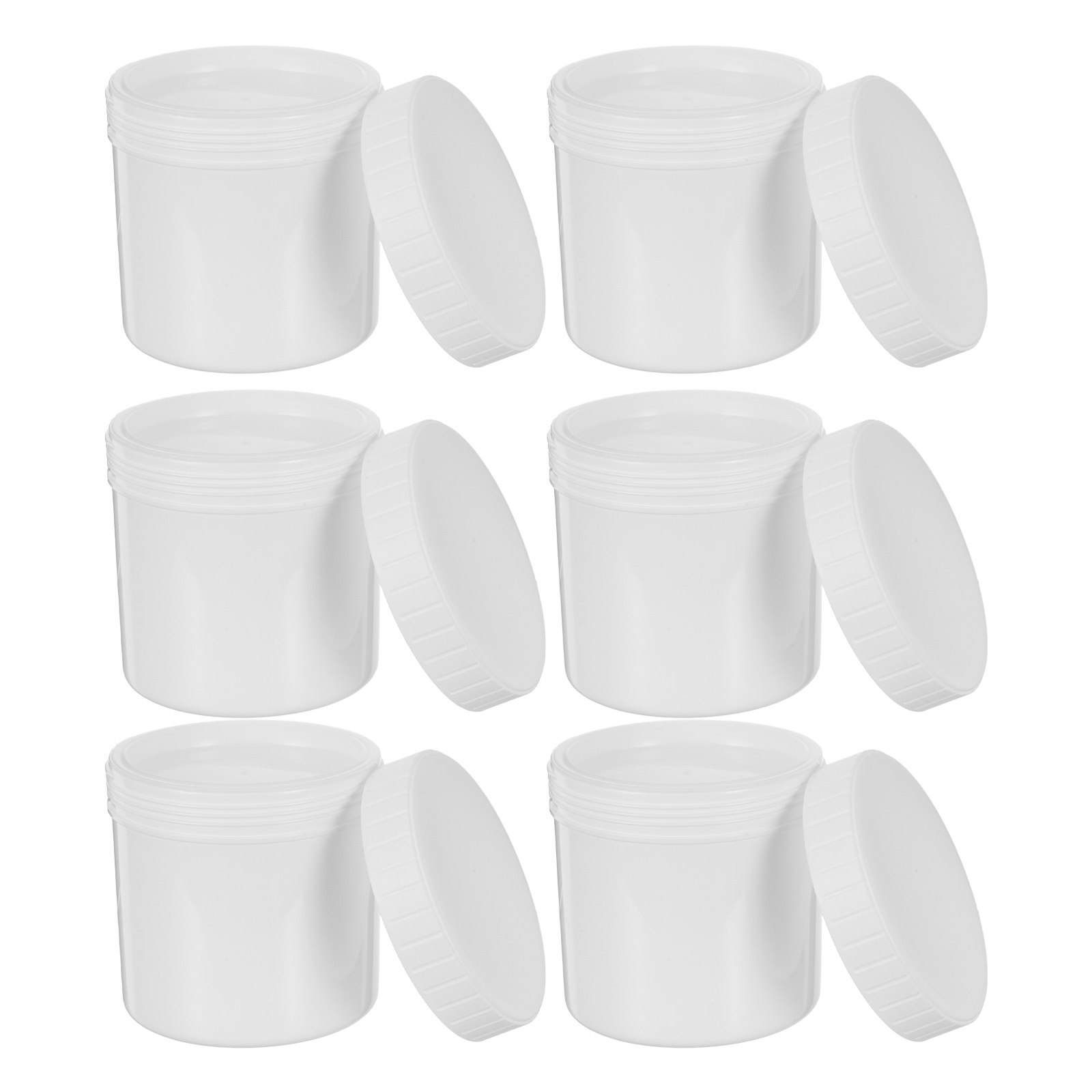 Airtight Cereal Jar - 6Pcs Food Grade Airtight Jars 500Ml