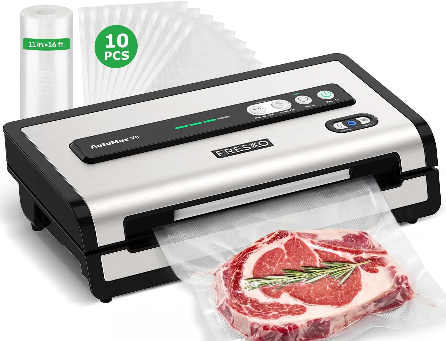 Food Storage Vacuum Seal - Automatic Vacuum Sealer for Food -