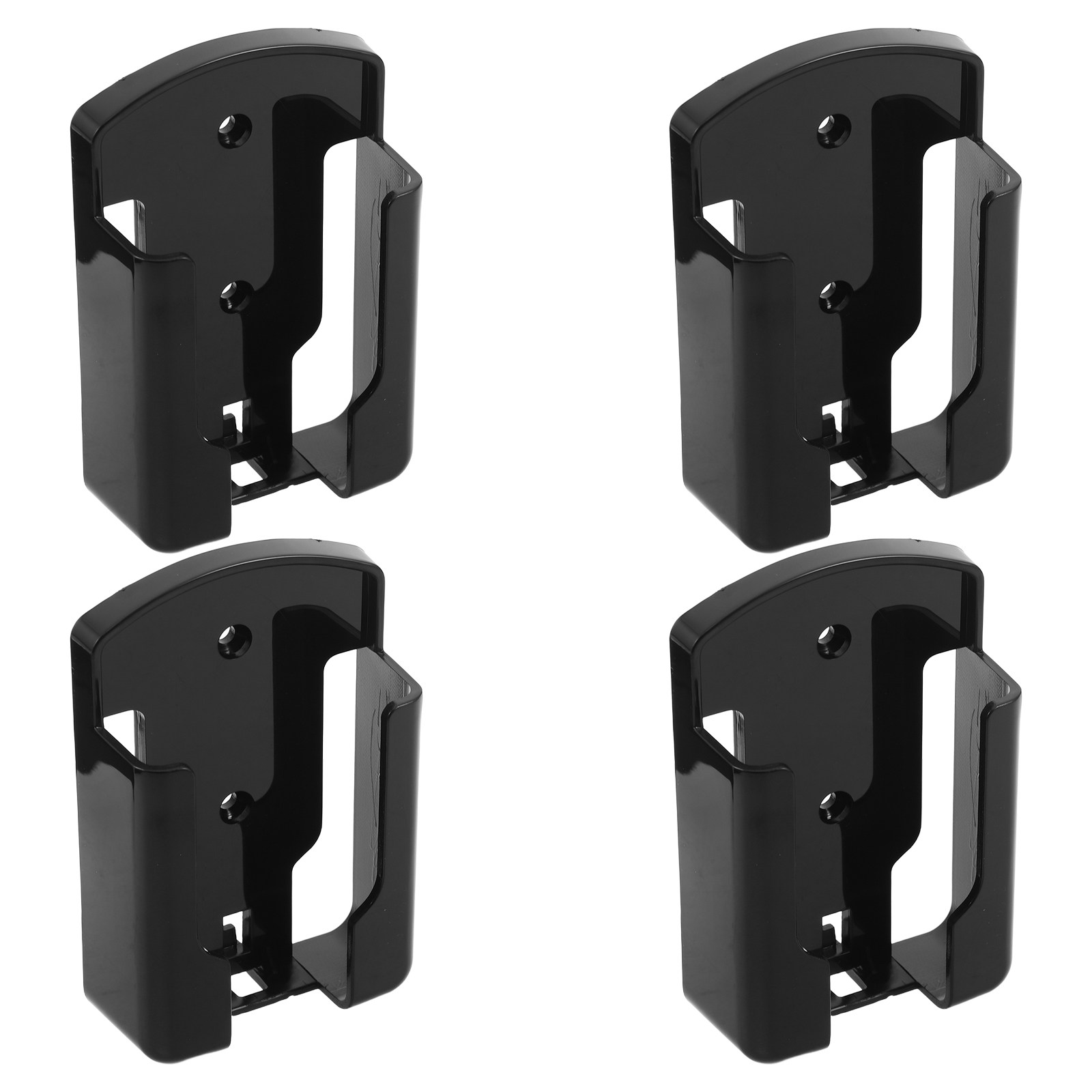 Food Storage Plastic Boxes - 4Pcs Remote Control Wall Holder Self