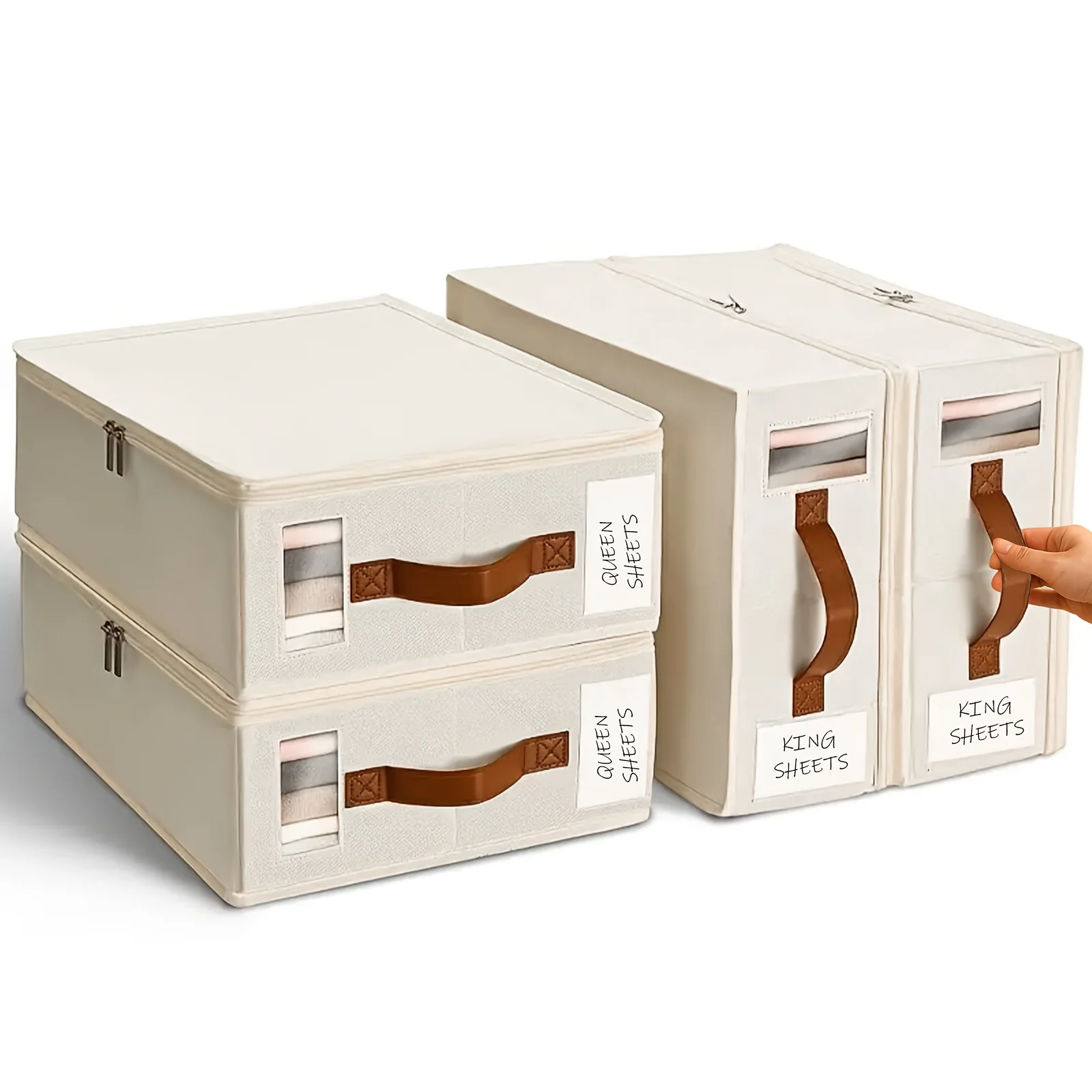 Food Storage Under Bed - 4/8pcs Storage Bed Sheet Organizer, Bed