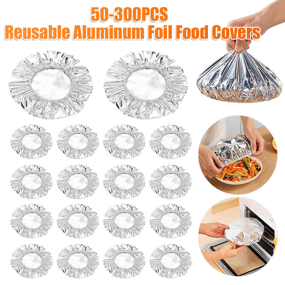 Food Storage And Preparation - Reusable Aluminum Foil Food Covers Food