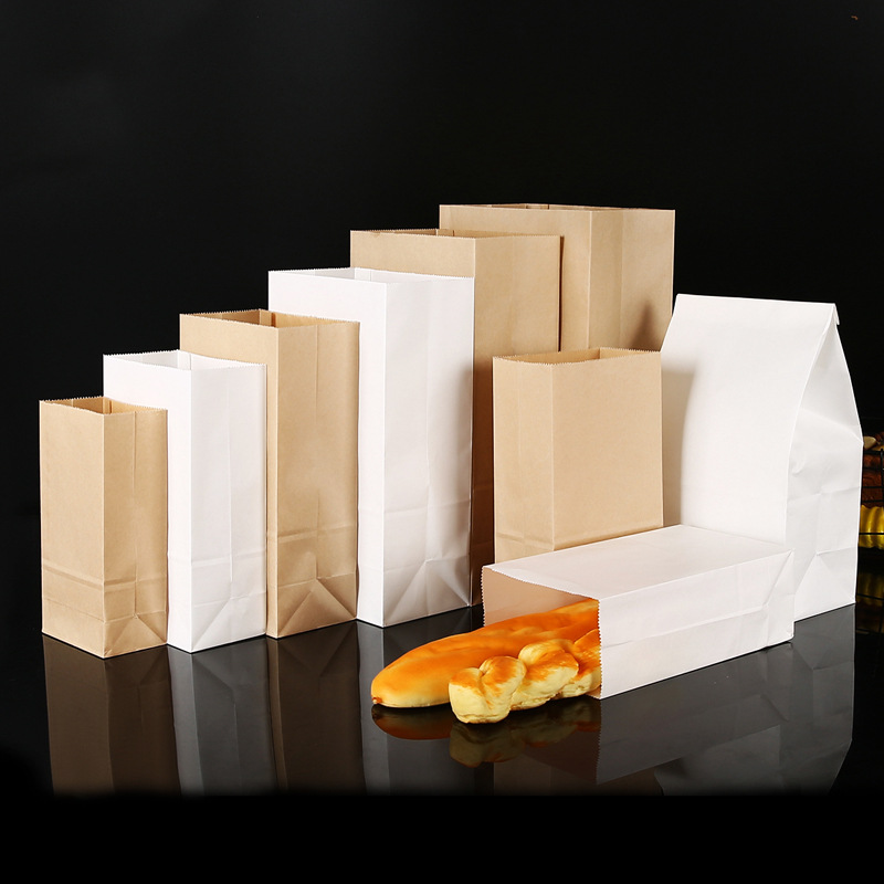 25/50pcs Brown Kraft Paper Bag - Food Storage In Plants 评论和价格
