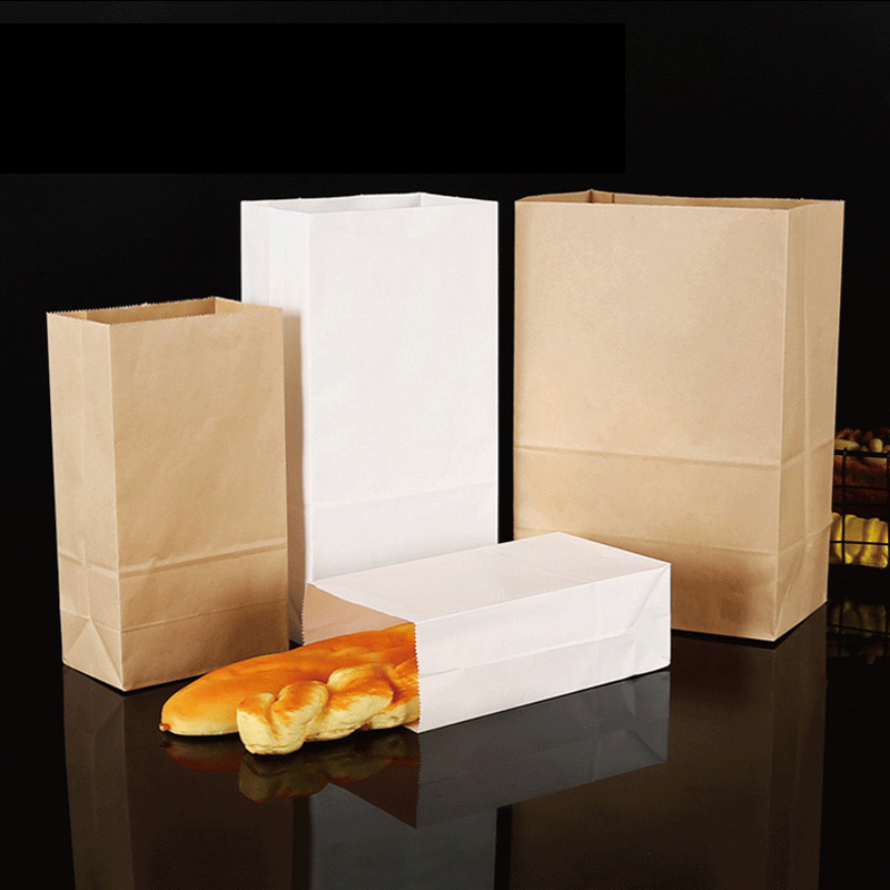 25/50pcs Brown Kraft Paper Bag - Food Storage In Plants 评论和价格