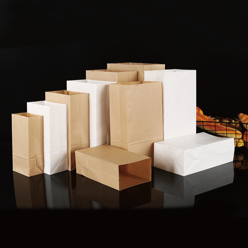 25/50pcs Brown Kraft Paper Bag - Food Storage In Plants 评论和价格
