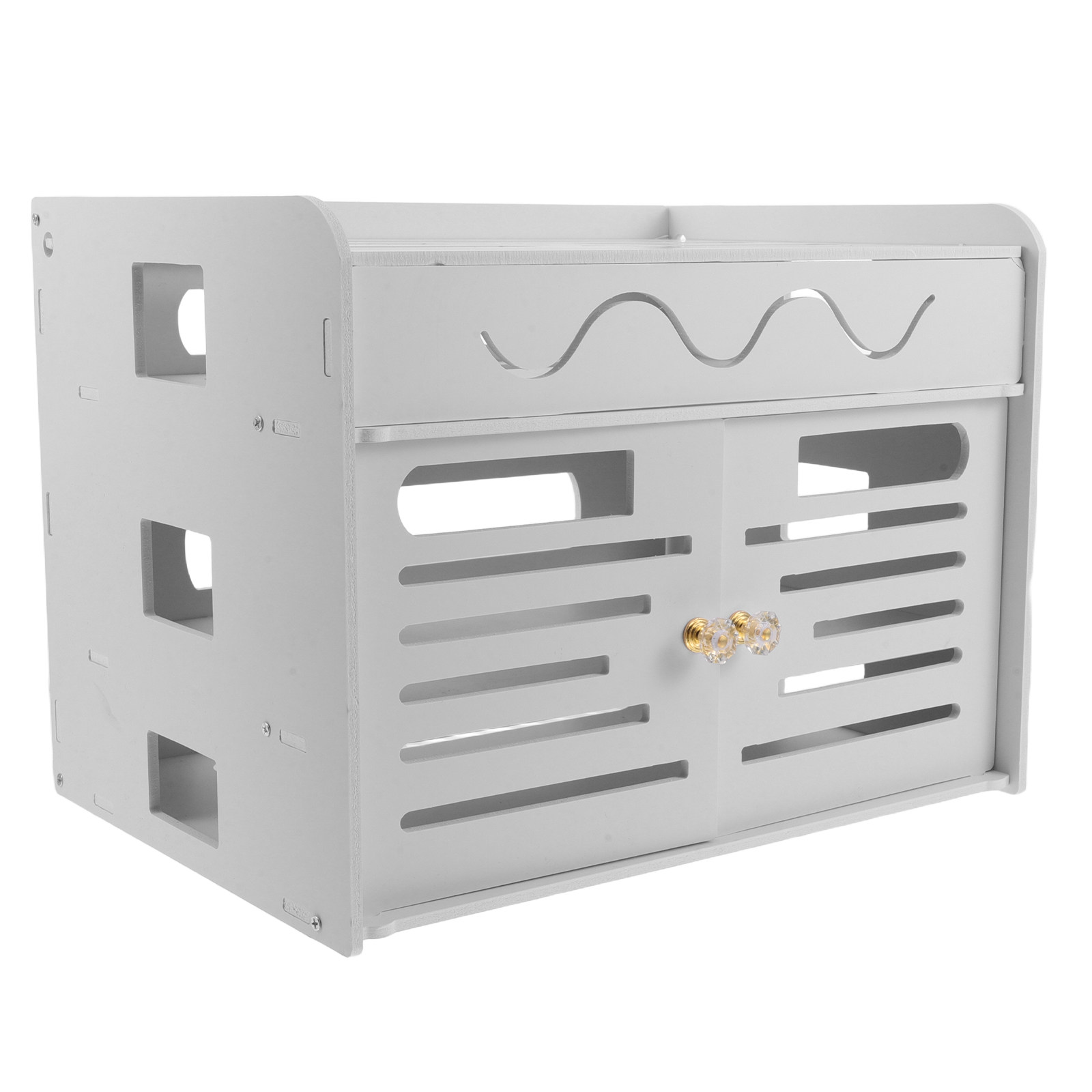 3-Layer Router Storage Box Whi - Food Storage Plastic Boxes 评论和价格