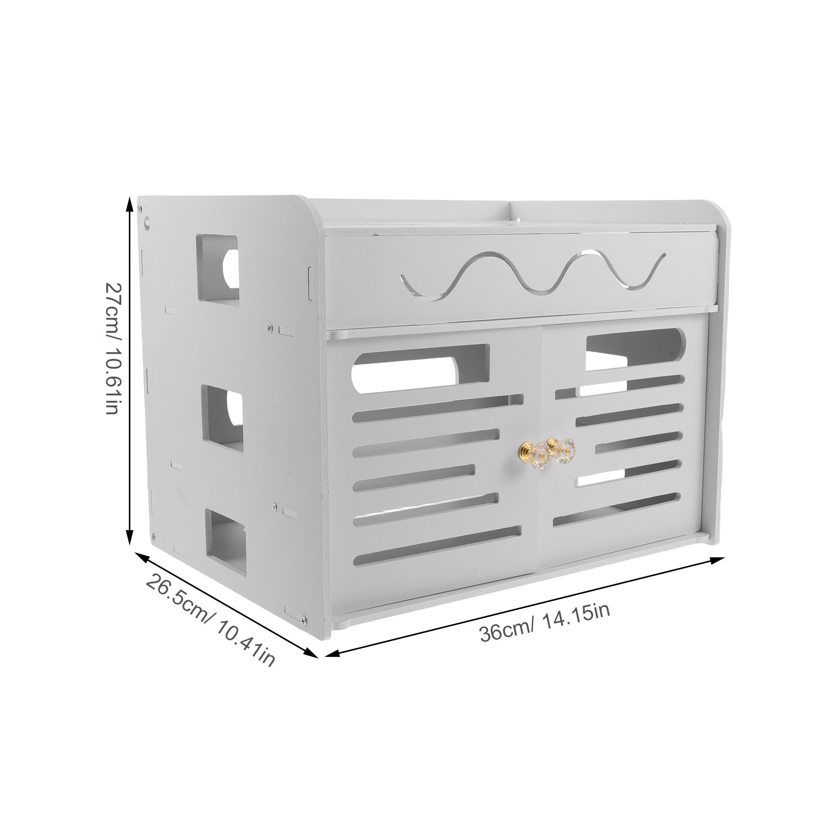3-Layer Router Storage Box Whi - Food Storage Plastic Boxes 评论和价格