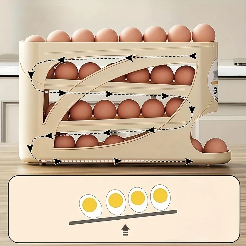 3-Tier Rolling Egg Storage Con - Xxl Food Storage Container 评论和价格