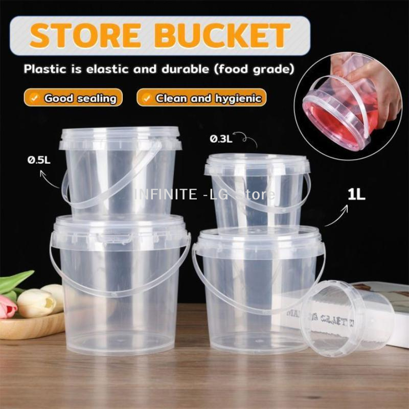 10pcs Plastic 500/1000 ML Buck - Food Storage Plastic Boxes 评论和价格