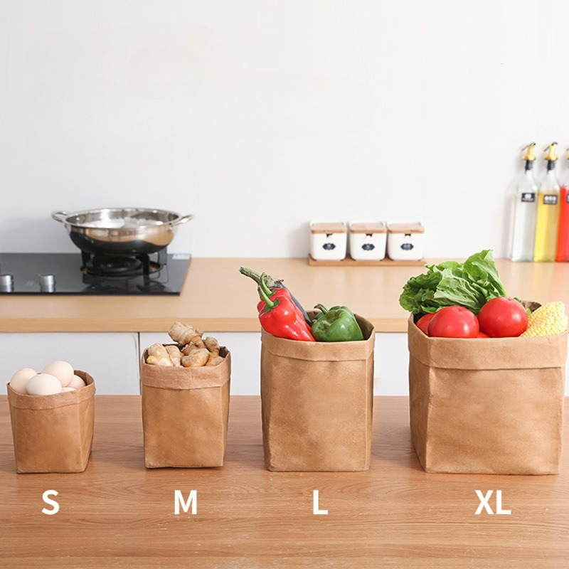 Kraft Paper Bag Washable Paper - Food Storage In Plants 评论和价格