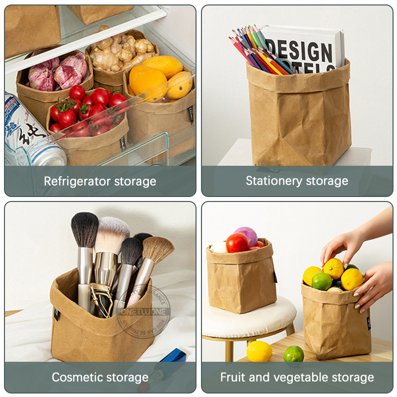 Kraft Paper Bag Washable Paper - Food Storage In Plants 评论和价格