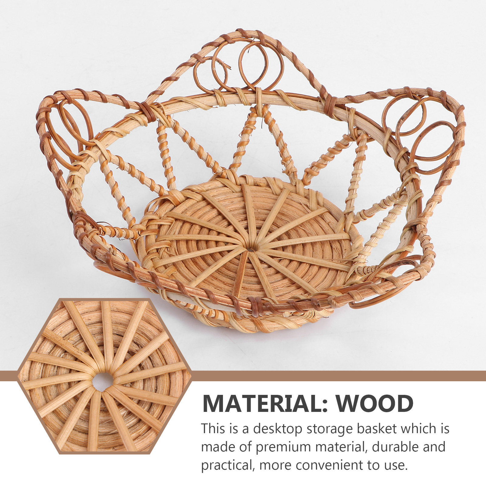 1Pcs Rattan Storage Basket Kha - Food Storage Without Pantry 评论和价格