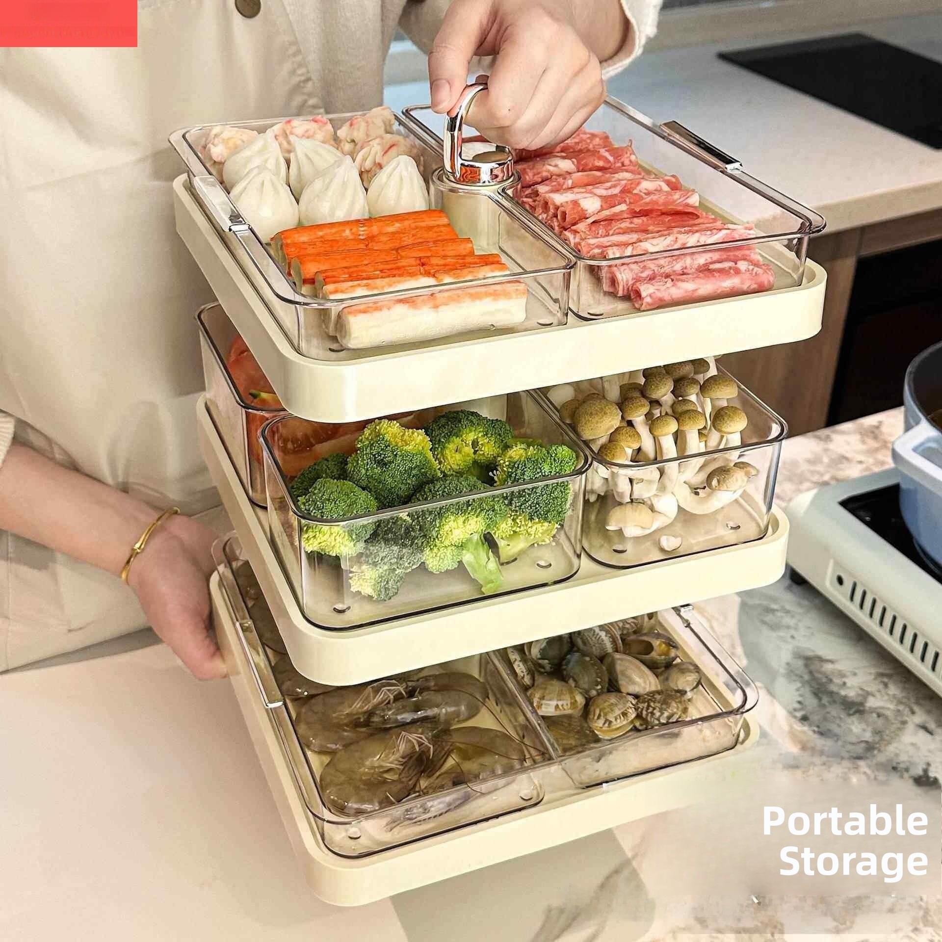 Multifunctional Rotatable Grid - Food Storage And Preparation 评论和价格