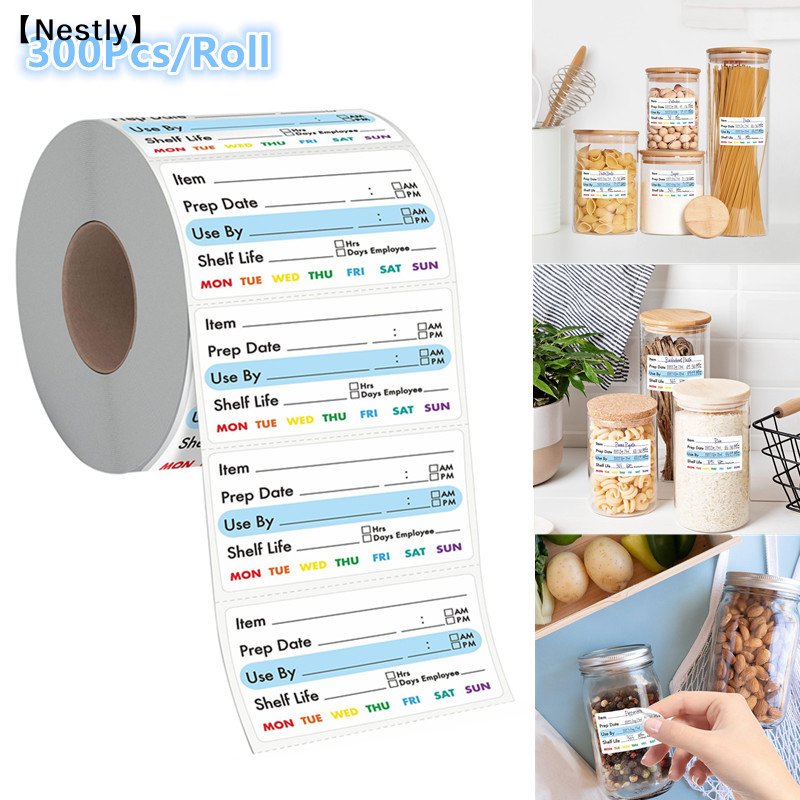 300Pcs/Roll Kitchen Date Food  - Food Storage Expiration Dates 评论和价格