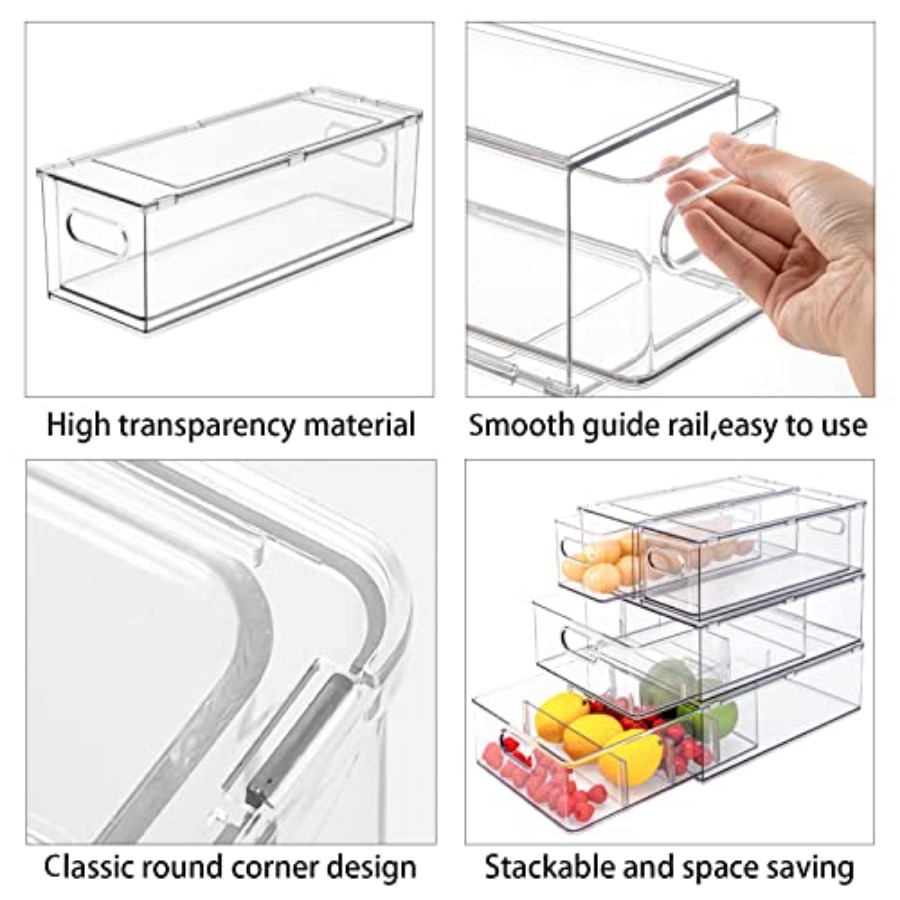 3Pack Fridge Organizer Drawer  - Food Storage Without Pantry 评论和价格