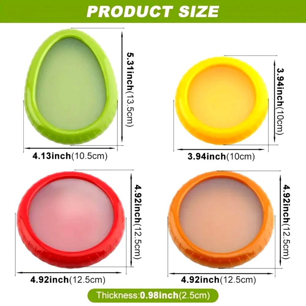 1pc/4pc silicone fruit and veg - Food Storage Silicone 评论和价格