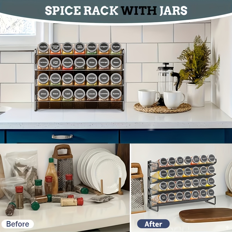 Spice Organizer Set: 28 Stacka - Food Storage Without Pantry 评论和价格