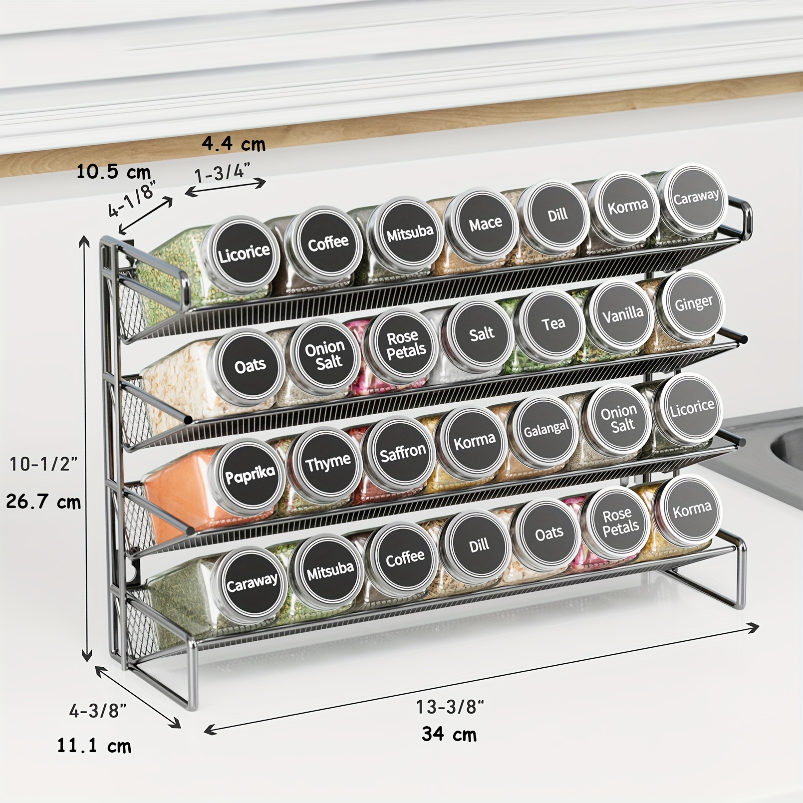 Spice Organizer Set: 28 Stacka - Food Storage Without Pantry 评论和价格