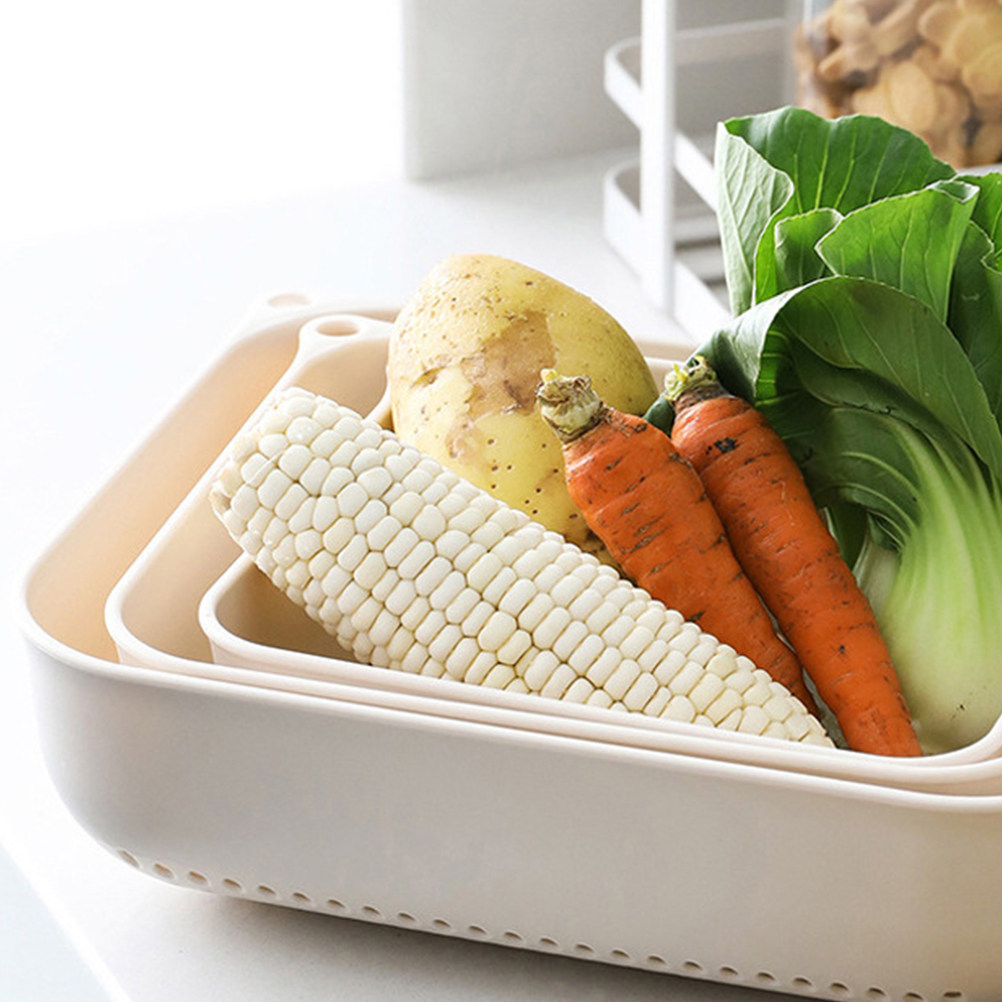 3Pcs Drain Basket Set Multipur - Food Storage Food Safety 评论和价格