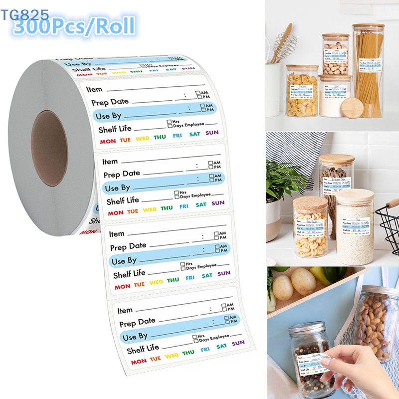 【AN】【AN】300Pcs/Roll Kitchen Da - Food Storage Expiration Dates 评论和价格
