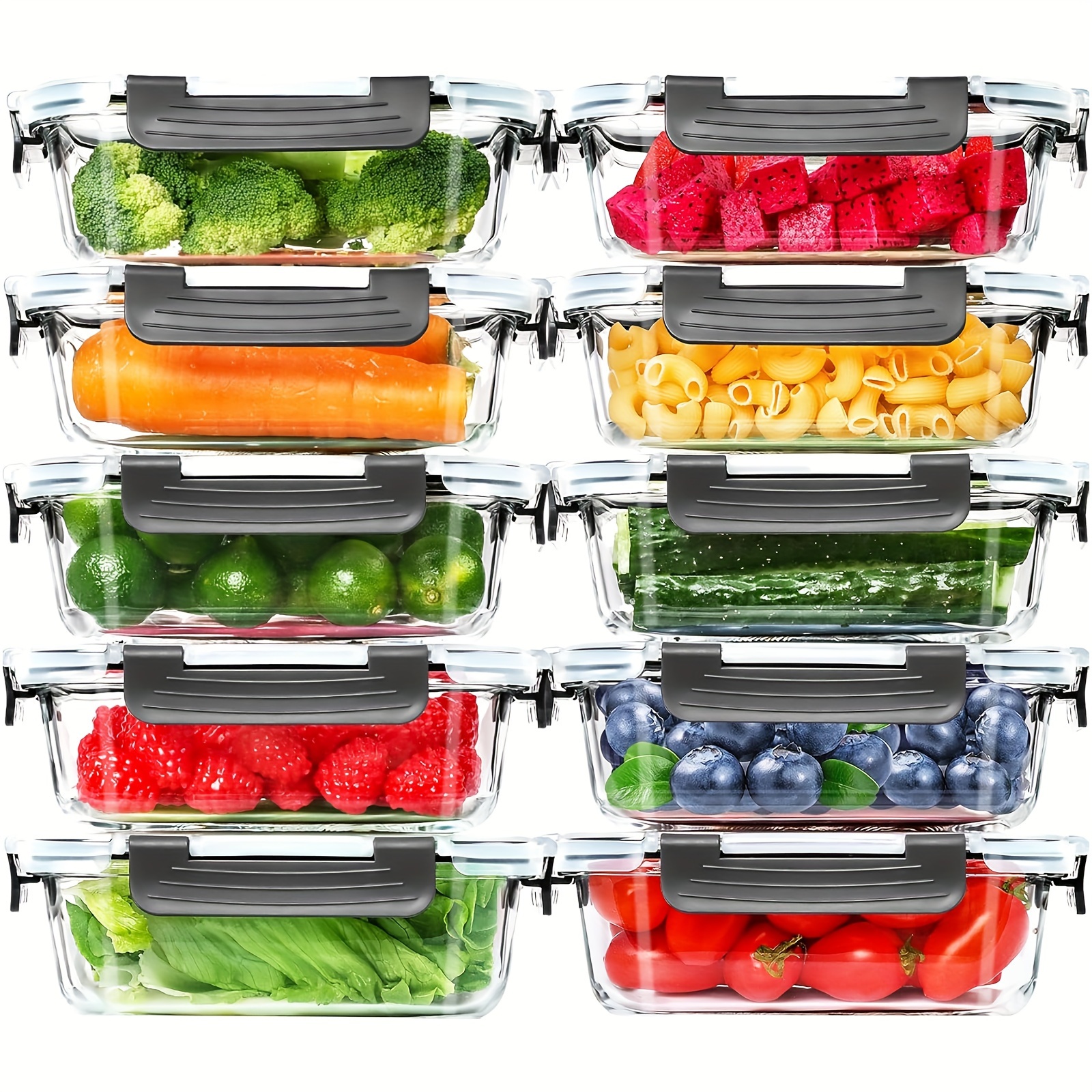 22oz Glass Airtight Food Stora - Food Storage Without Pantry 评论和价格