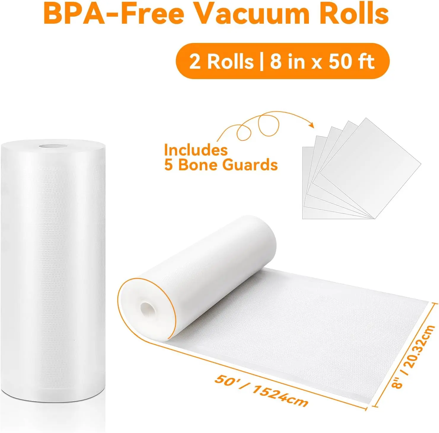 Vacuum Sealer Bags 8x50 Rolls  - Food Storage Vacuum Seal 评论和价格