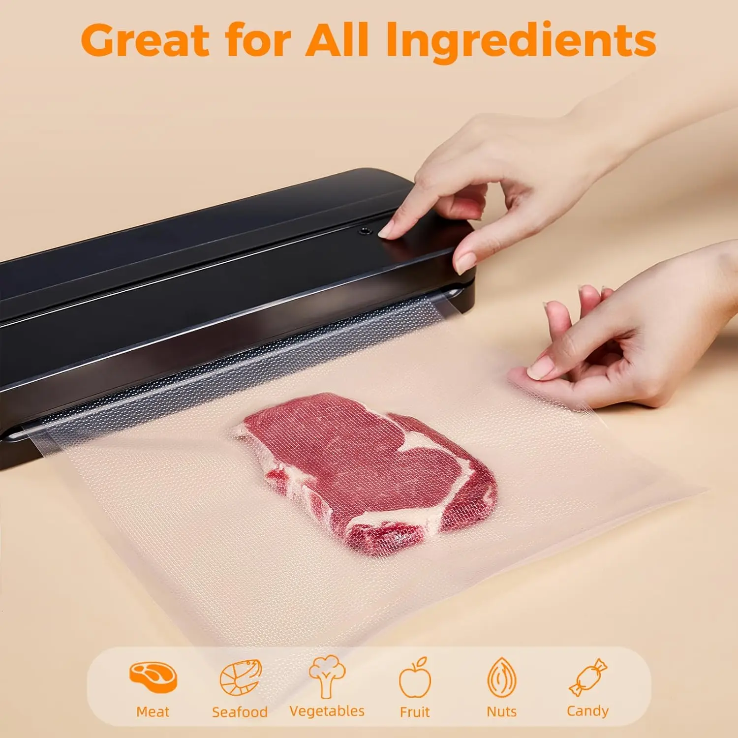Vacuum Sealer Bags 8x50 Rolls  - Food Storage Vacuum Seal 评论和价格