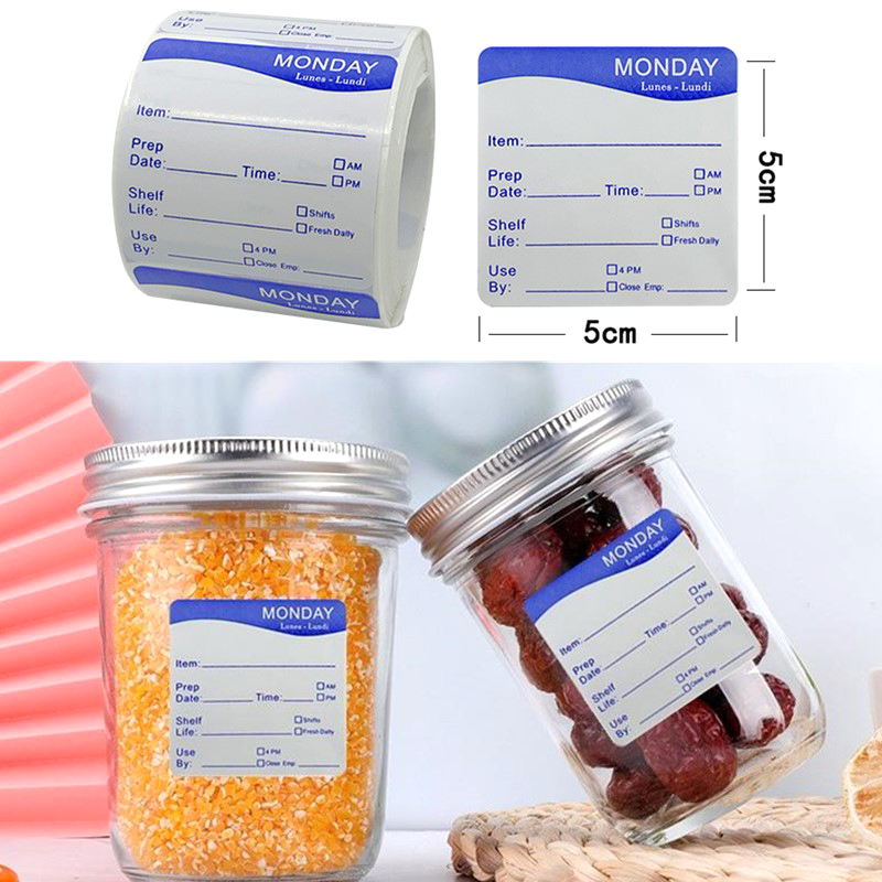 250Pcs/Roll Kitchen Date Food  - Food Storage Expiration Dates 评论和价格
