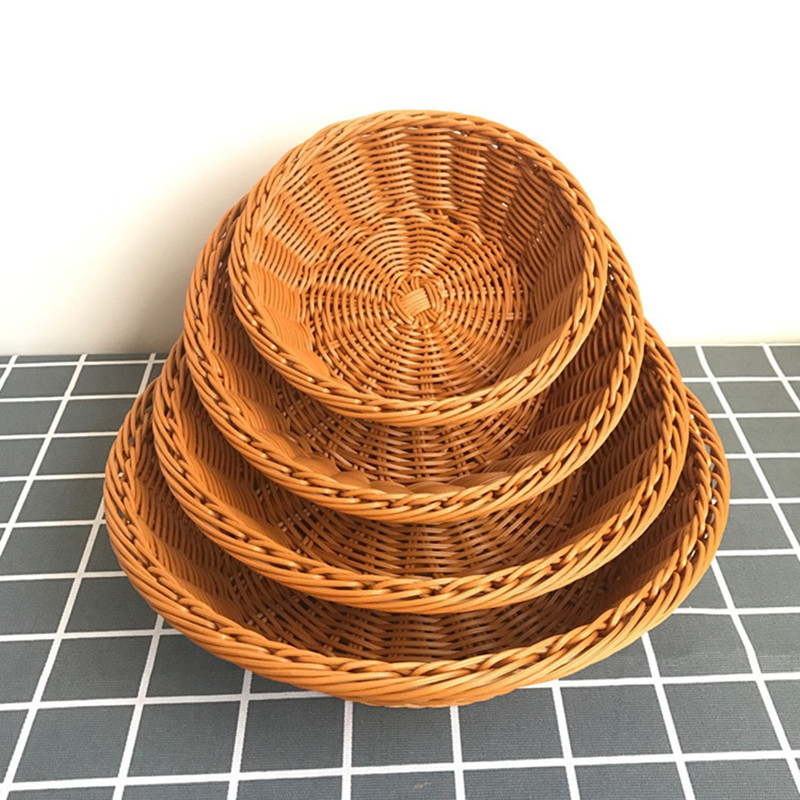 Rattan Wicker Woven Serving Ba - Food Storage In Plants 评论和价格