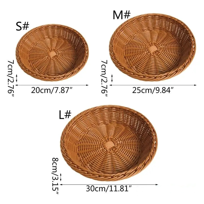 Rattan Wicker Woven Serving Ba - Food Storage In Plants 评论和价格