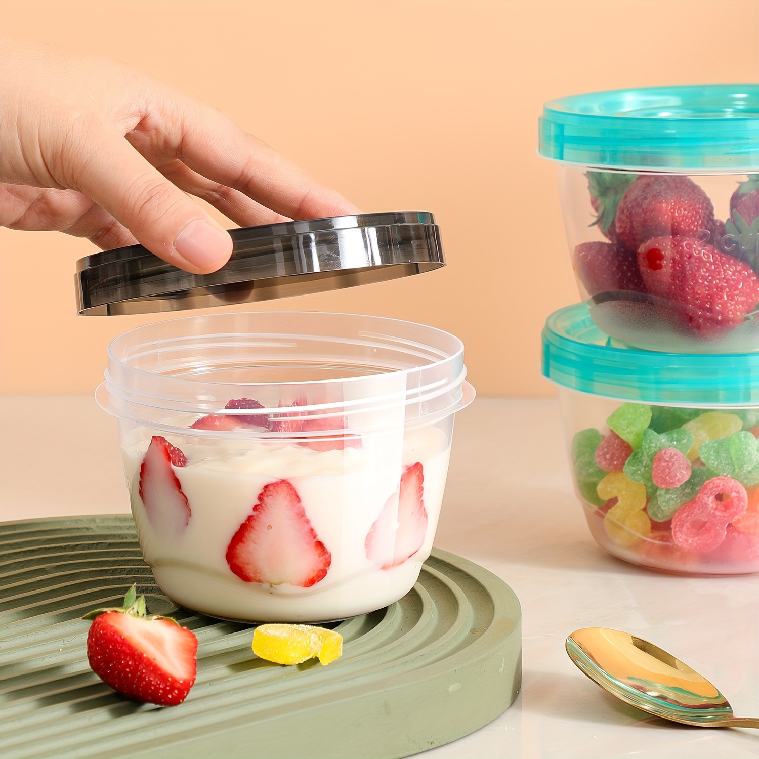 2 Transparent Sealed Food Stor - Food Storage Plastic Boxes 评论和价格