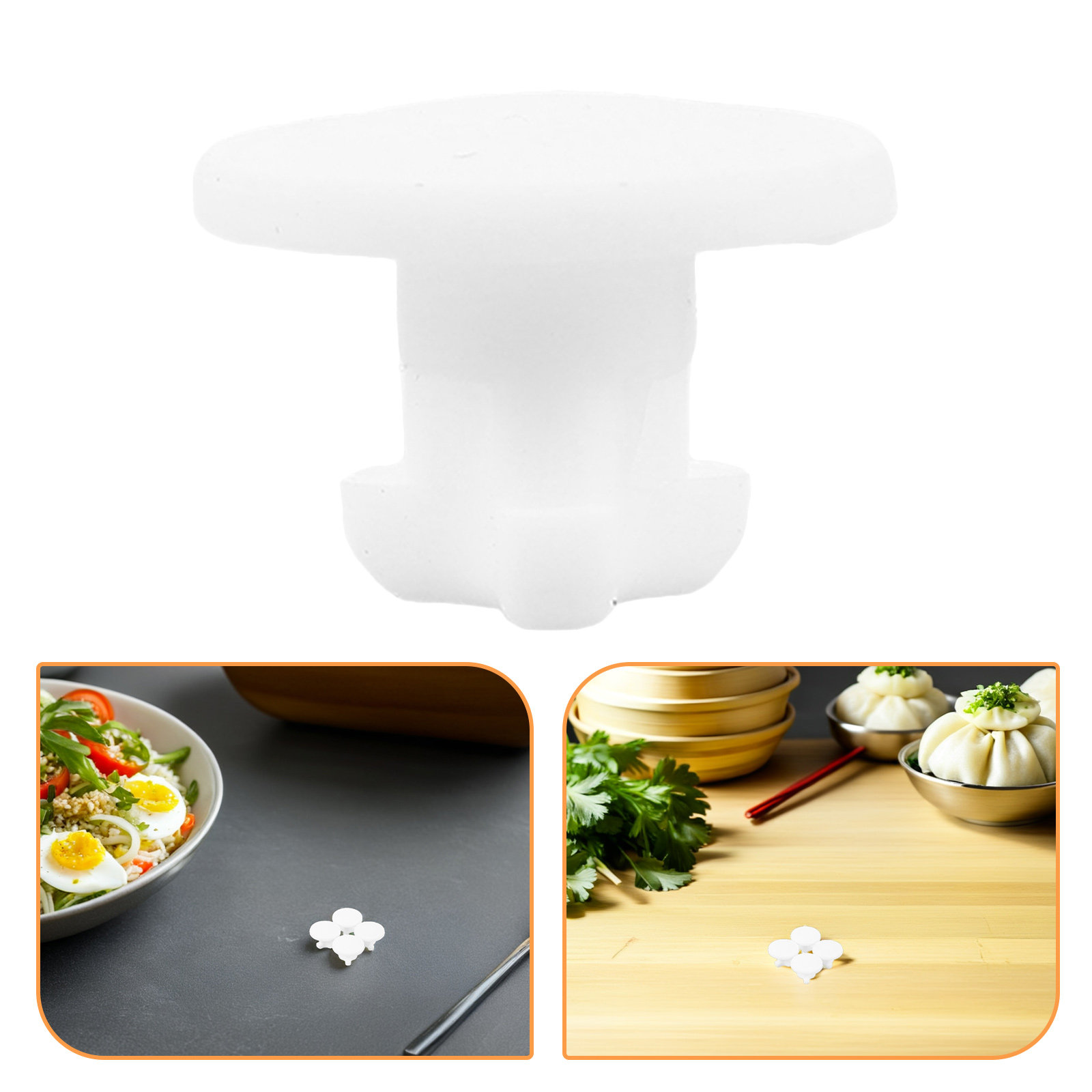 6 Pcs White Reusable Silicone  - Food Storage Silicone 评论和价格