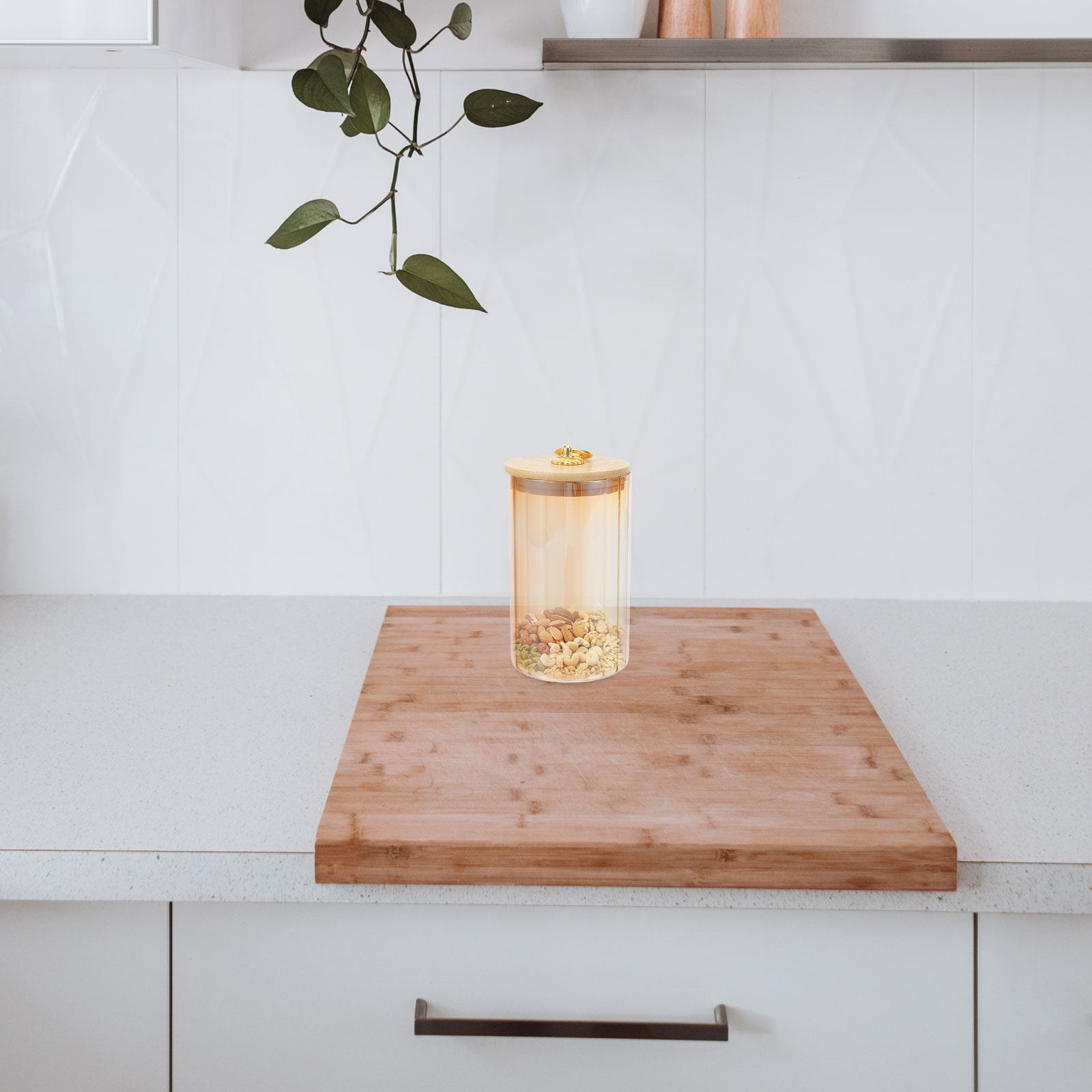 3Pcs Vintage Airtight Glass St - Airtight Cereal Jar 评论和价格