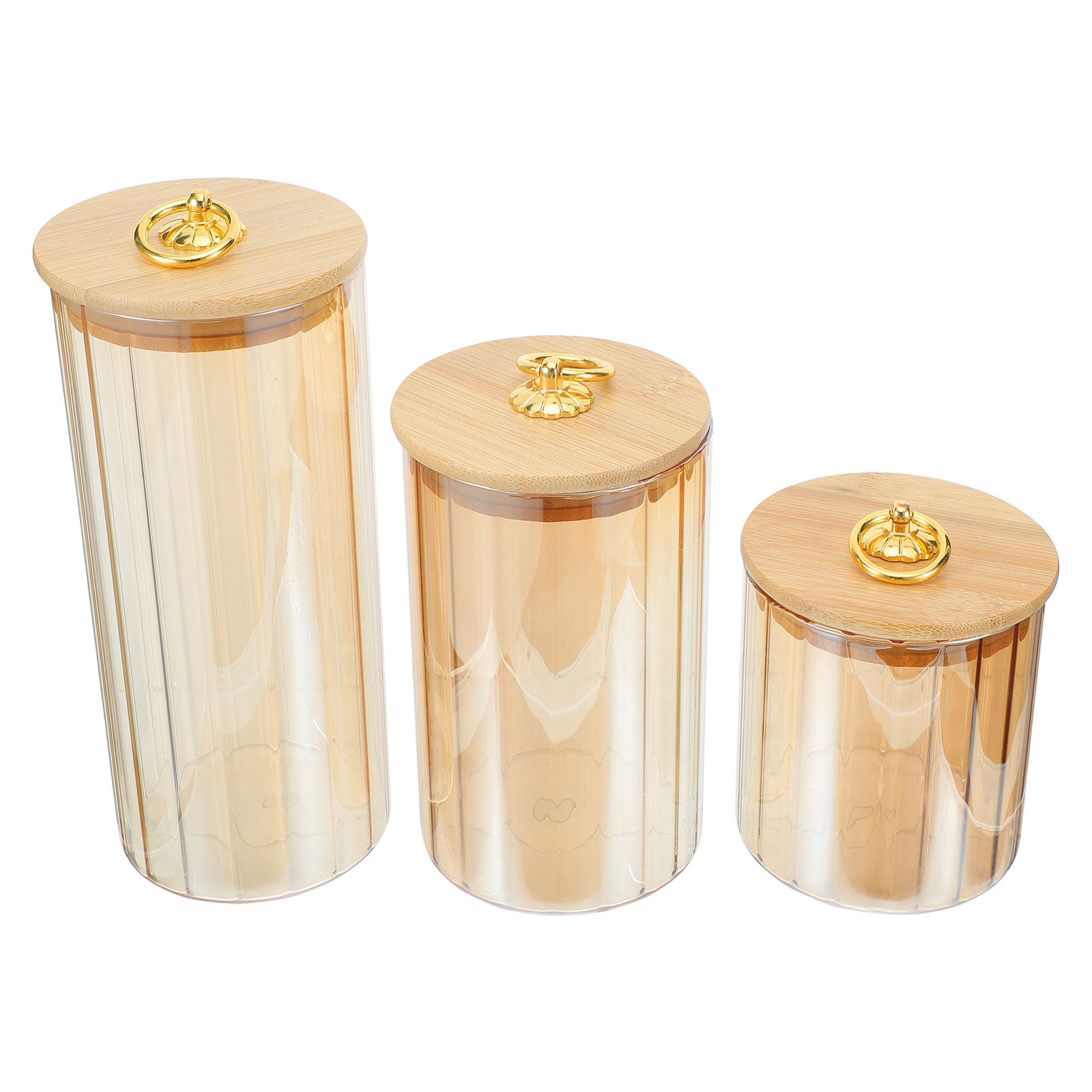 3Pcs Vintage Airtight Glass St - Airtight Cereal Jar 评论和价格
