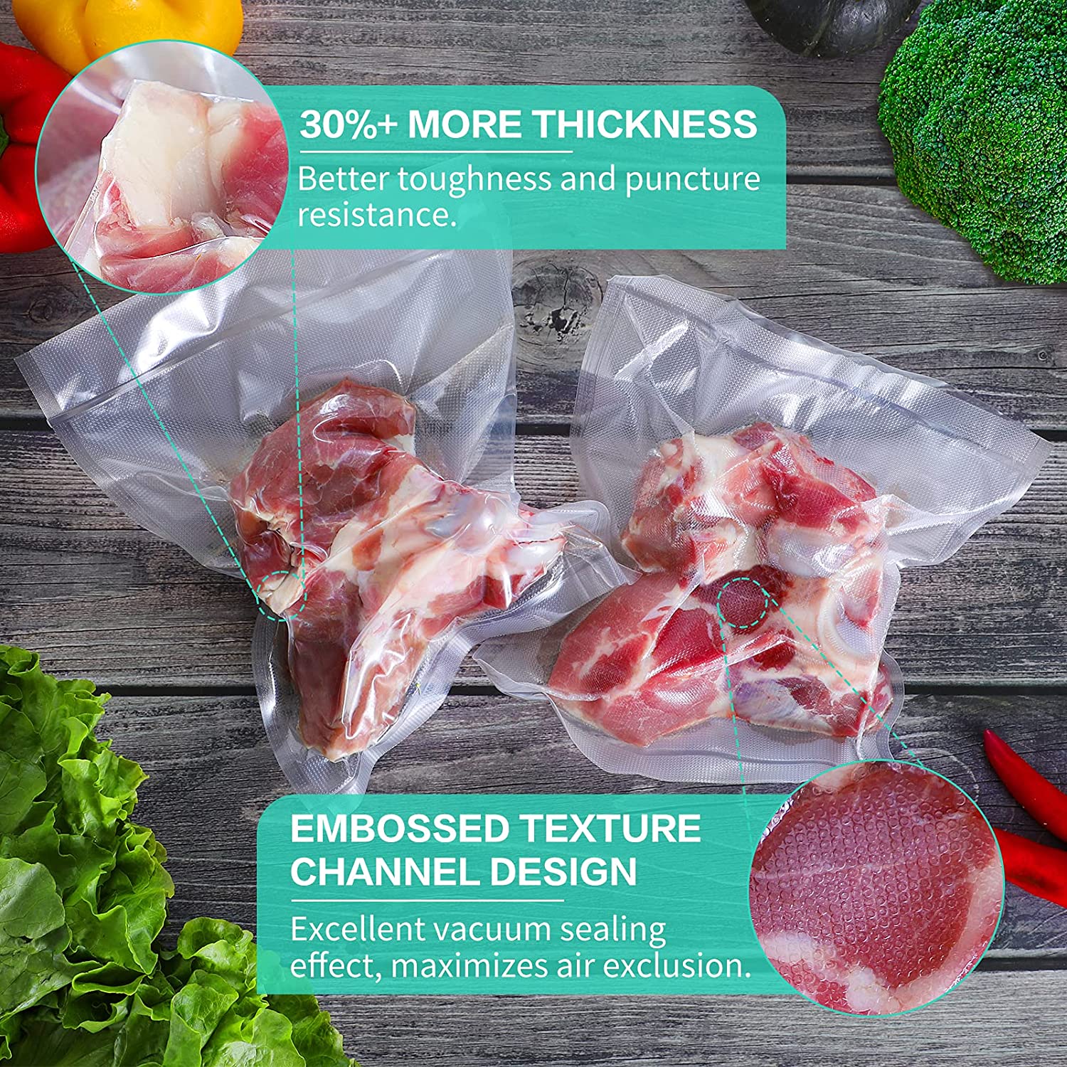 Kitchen Bags For Vacuum Food V - Food Storage Vacuum Seal 评论和价格