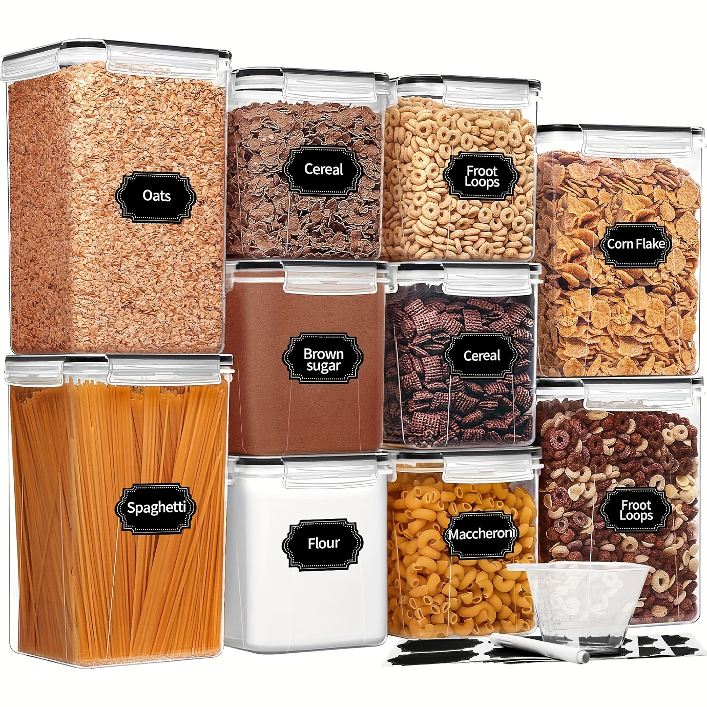 Skroam Large Airtight Food Sto - Food Storage Without Pantry 评论和价格