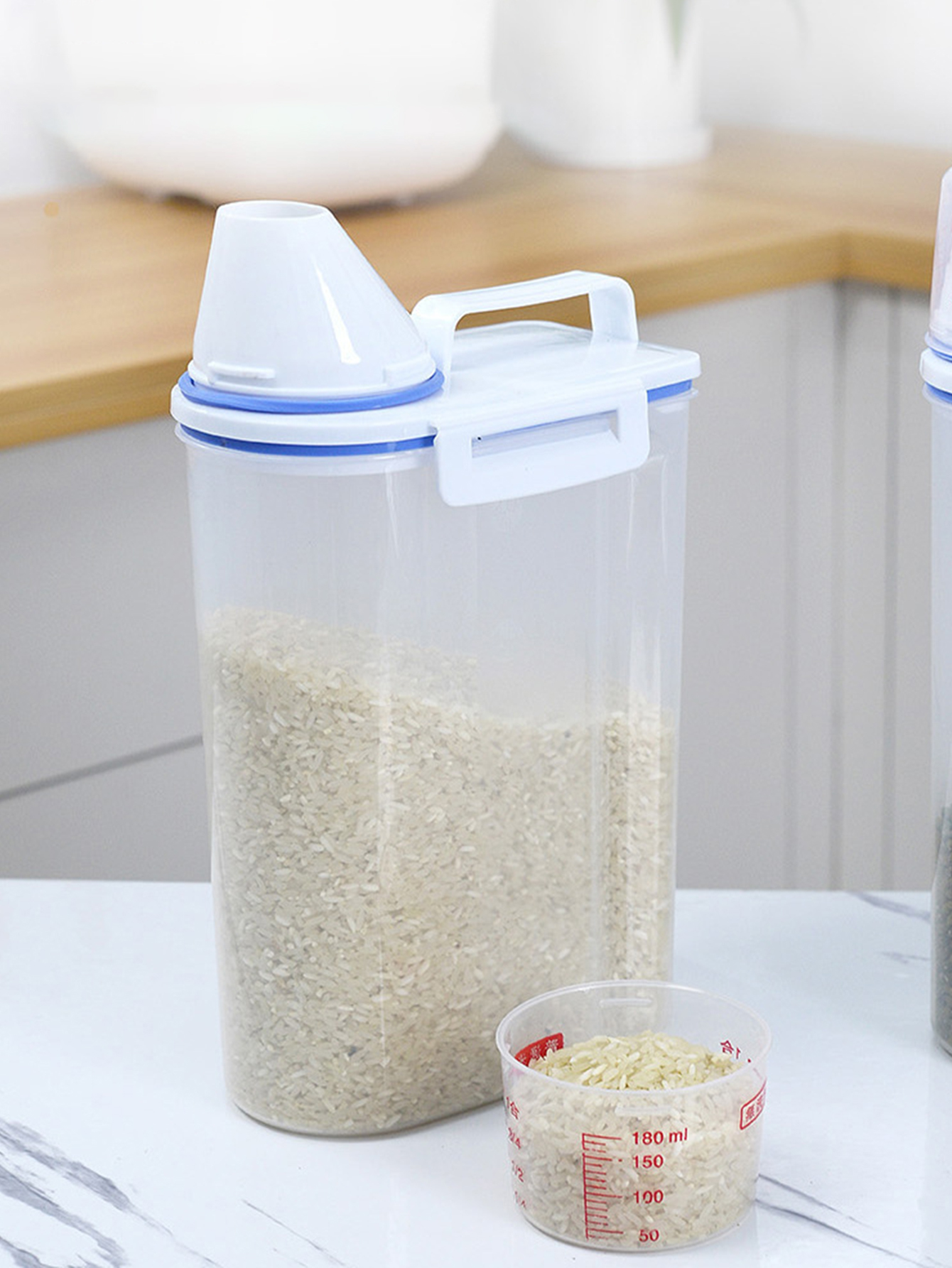 Large Capacity Plastic Rice Bu - Xxl Food Storage Container 评论和价格