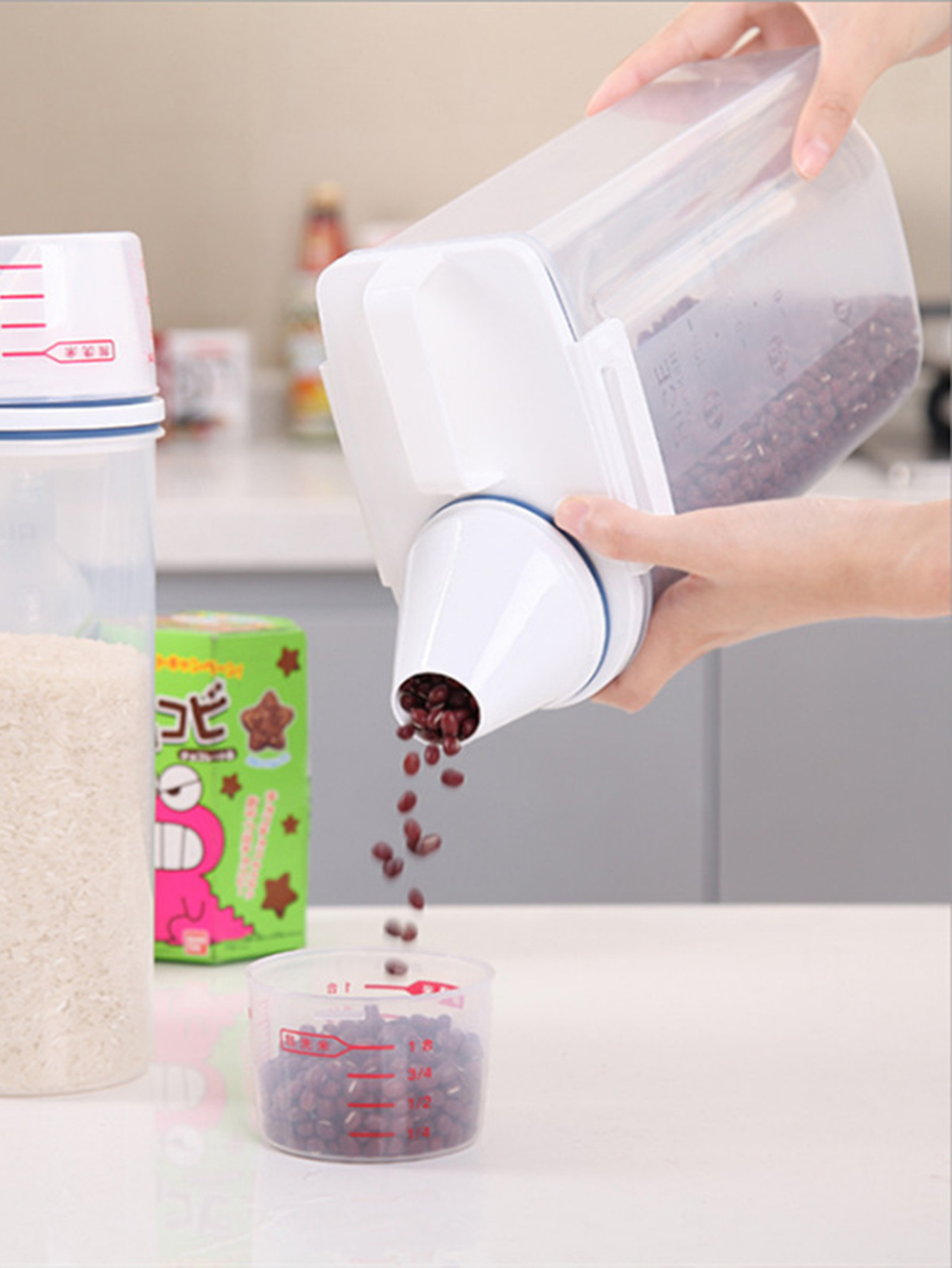 Large Capacity Plastic Rice Bu - Xxl Food Storage Container 评论和价格