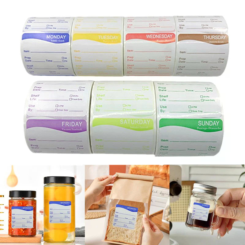 250Pcs/Roll Kitchen Date Food  - Food Storage Expiration Dates 评论和价格