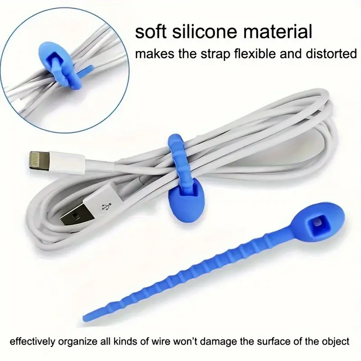 Silicone Reusable Cable Wire O - Food Storage Silicone 评论和价格