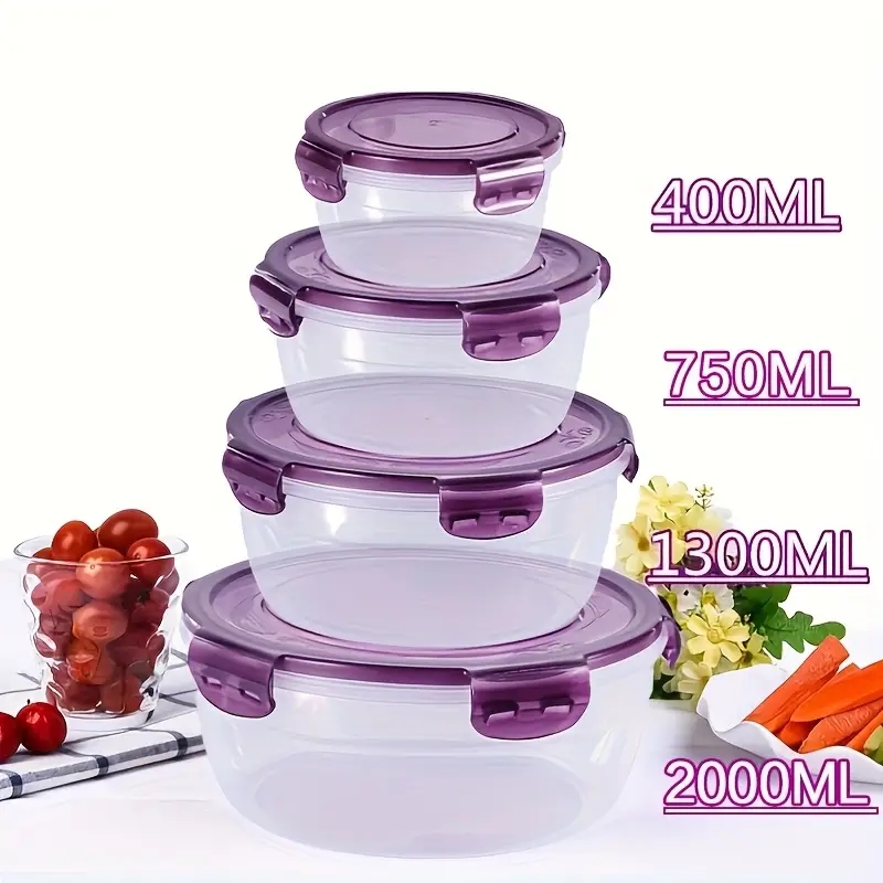 4 plastic food storage contain - Food Storage And Preparation 评论和价格