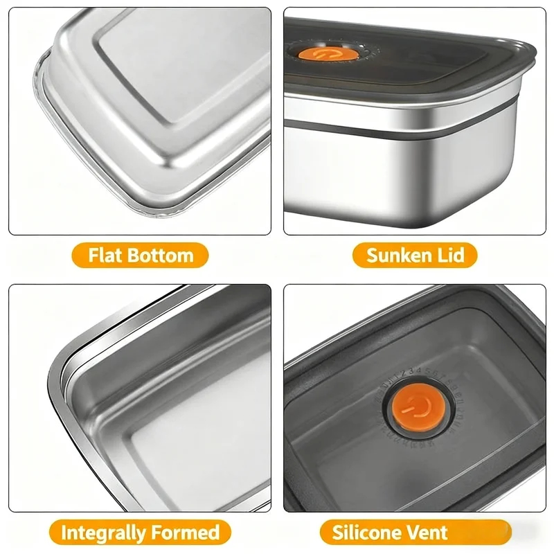 Large Capacity Stainless Steel - Xxl Food Storage Container 评论和价格