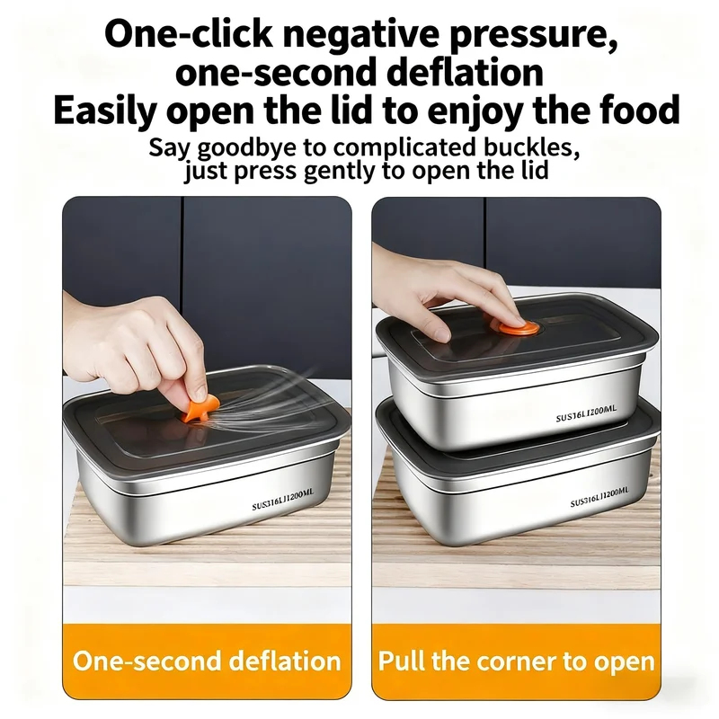 Large Capacity Stainless Steel - Xxl Food Storage Container 评论和价格