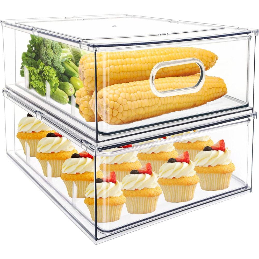 Clear Ridge Pull Out Stackable - Food Storage Without Pantry 评论和价格