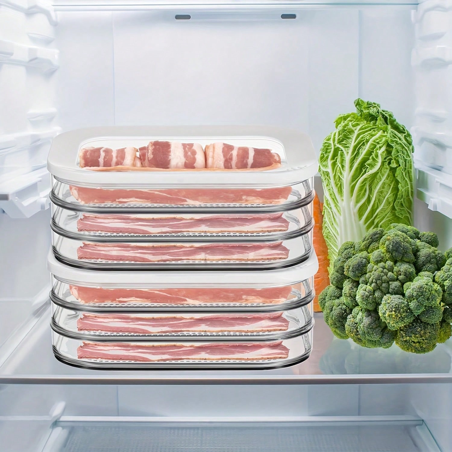 Stackable Meat Freezer Set Wit - Food Storage Food Safety 评论和价格