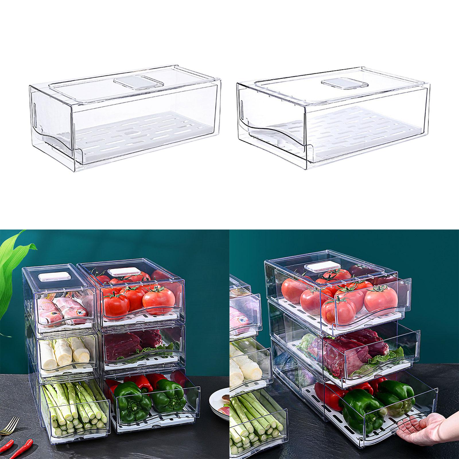 Fridge Drawer Bins Pantry Orga - Food Storage Without Pantry 评论和价格