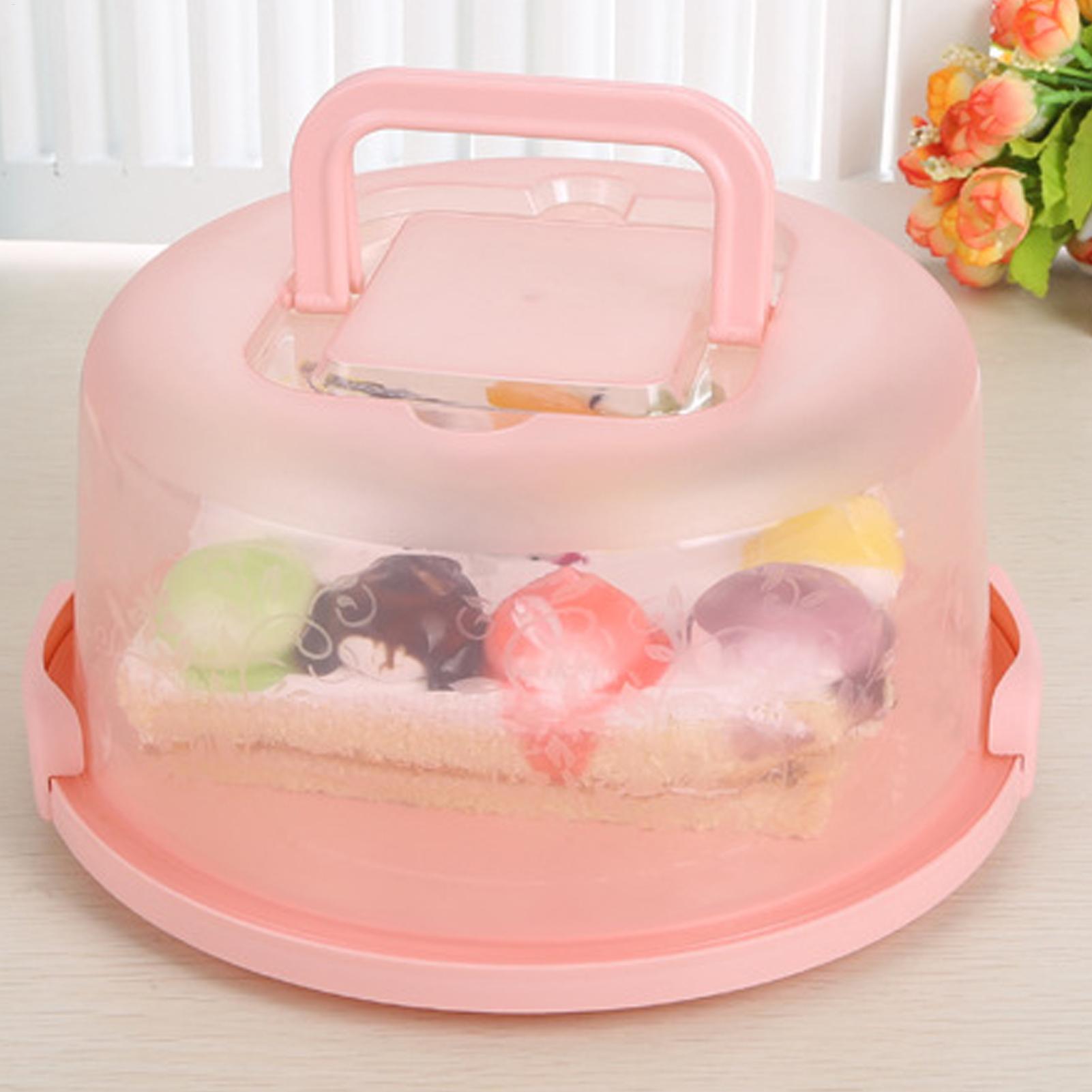 Handheld Cake Carrier Reusable - Food Storage Plastic Boxes 评论和价格