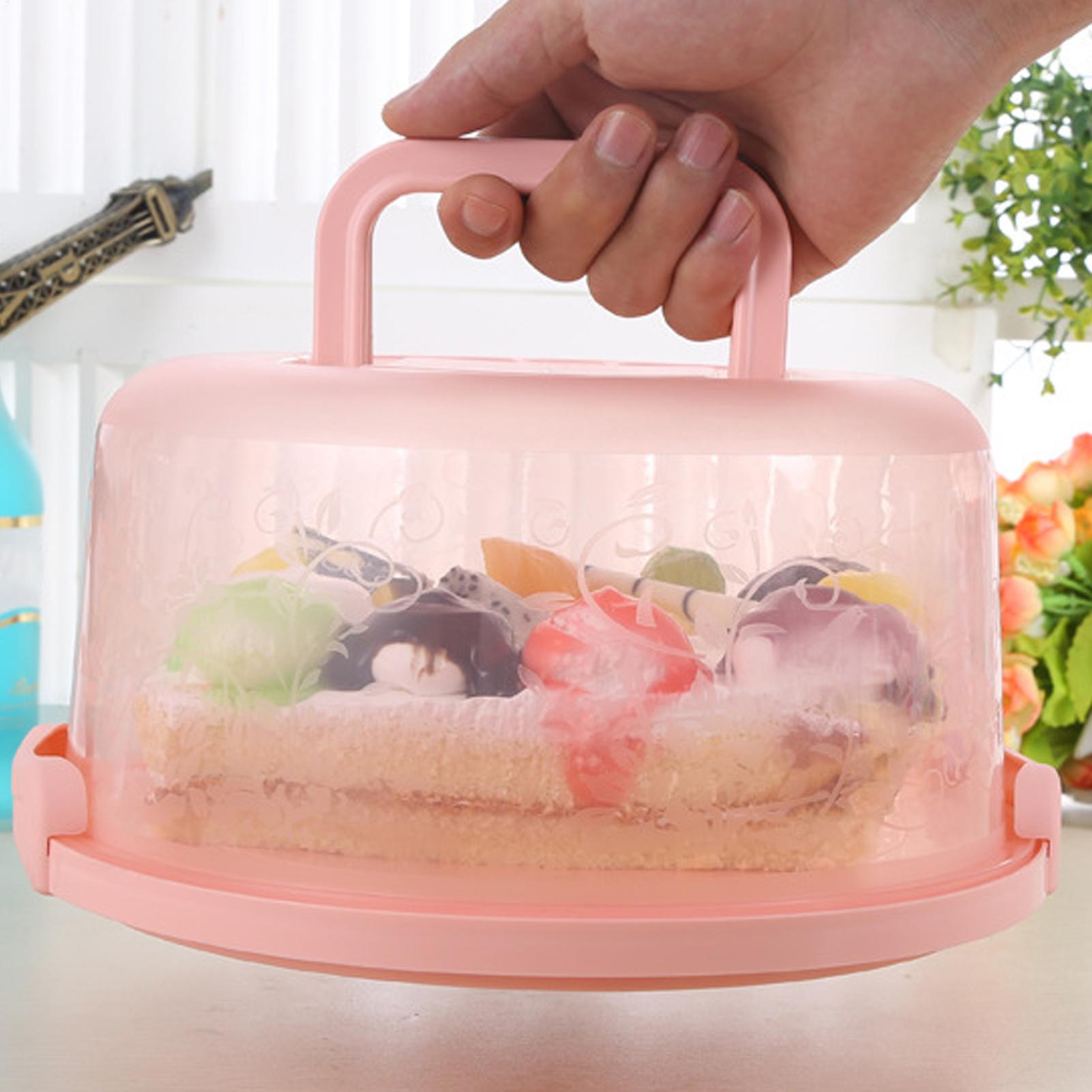 Handheld Cake Carrier Reusable - Food Storage Plastic Boxes 评论和价格