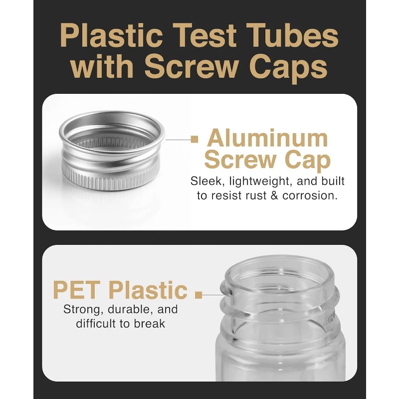 10pcs Plastic Test Tubes with  - Food Storage Youtube 评论和价格